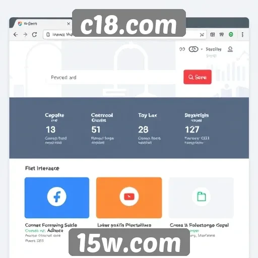 Explorando a interface do c18.com para novos usuários